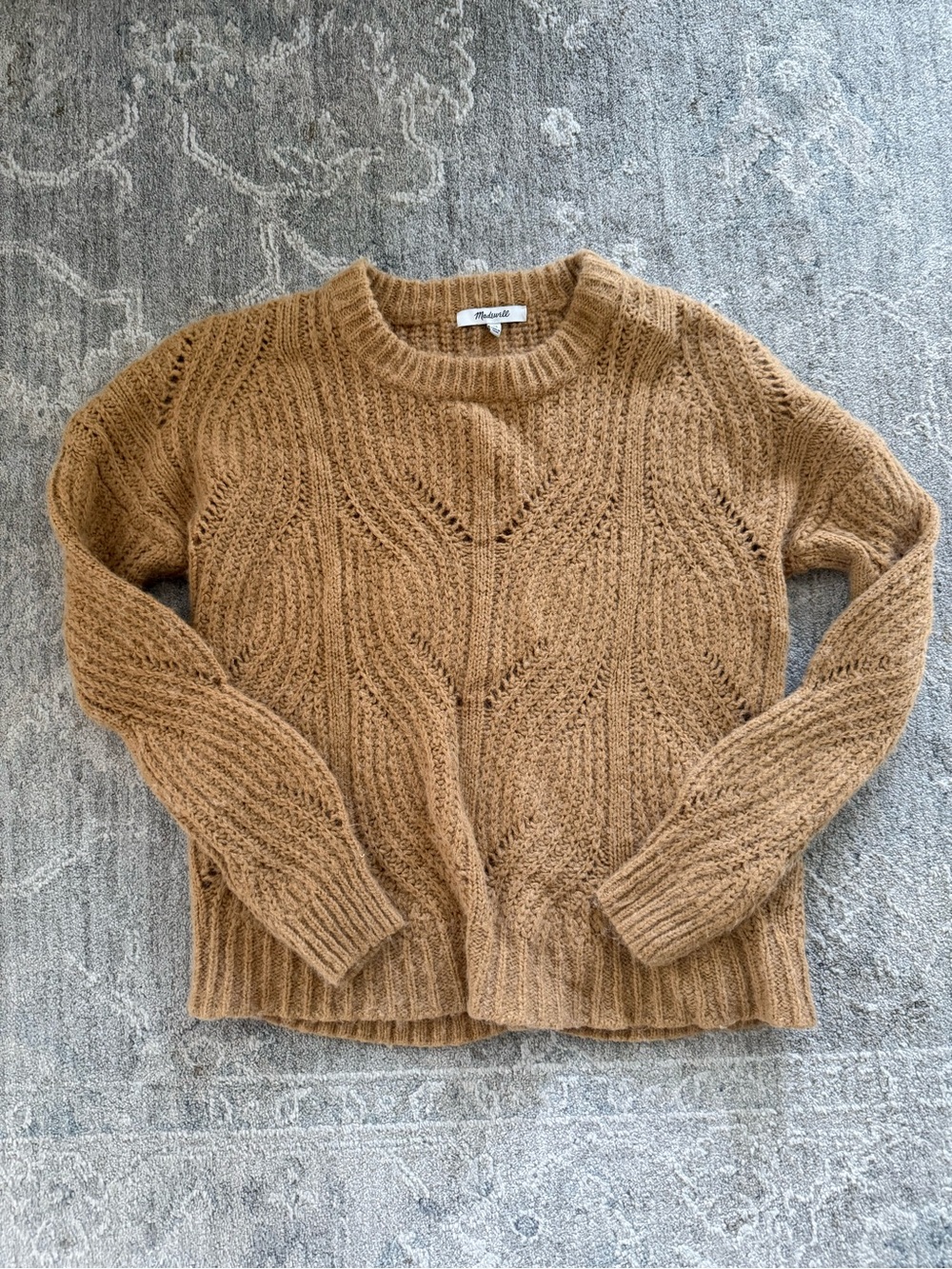 Madewell Pull Over Sweater in Heather Honeysuckle
